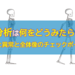 歩行分析は何をどうみたらいい？〜正常と異常と全体像のチェック